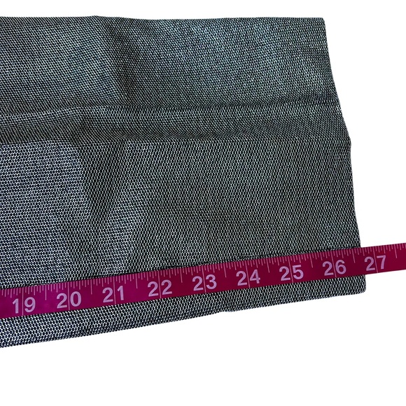 Vintage Custom Made High Waist Silver Mesh Wide Leg Pleat Front Trousers - Picture 12 of 13